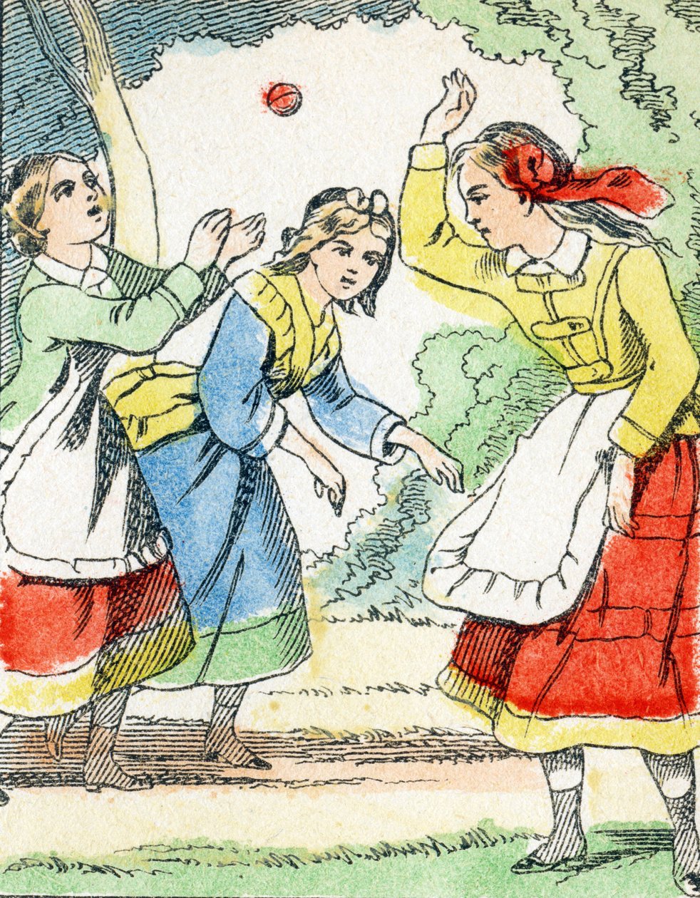 Spill: La pelota - Child Entertainment Alphabet c.1890 (litografi) av Unbekannt