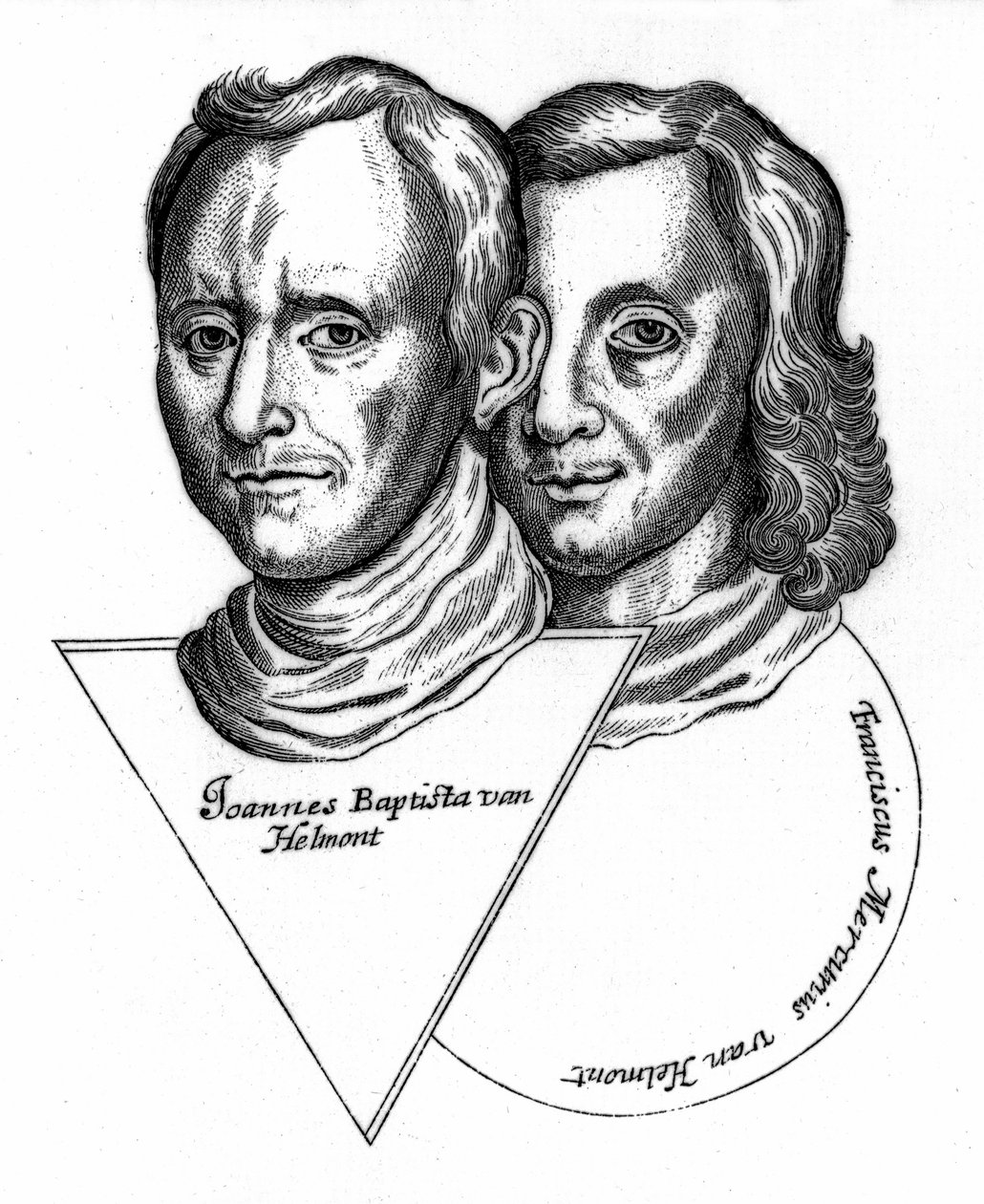 Joannes Baptiste van Helmont og Franciscus Mercurius van Helmont av Unbekannt