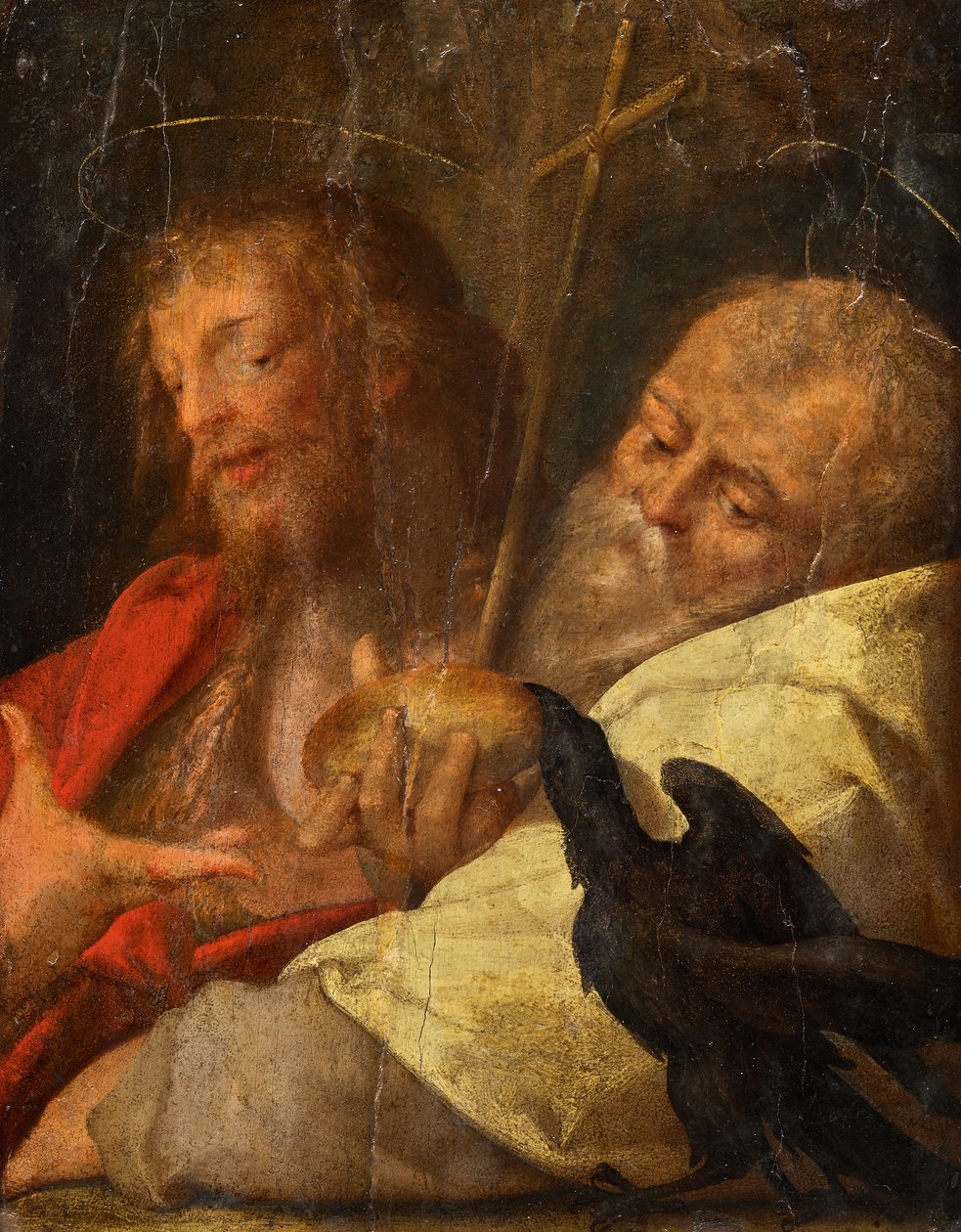 Johannes Baptist og Johannes Evangelist av Unbekannter Künstler