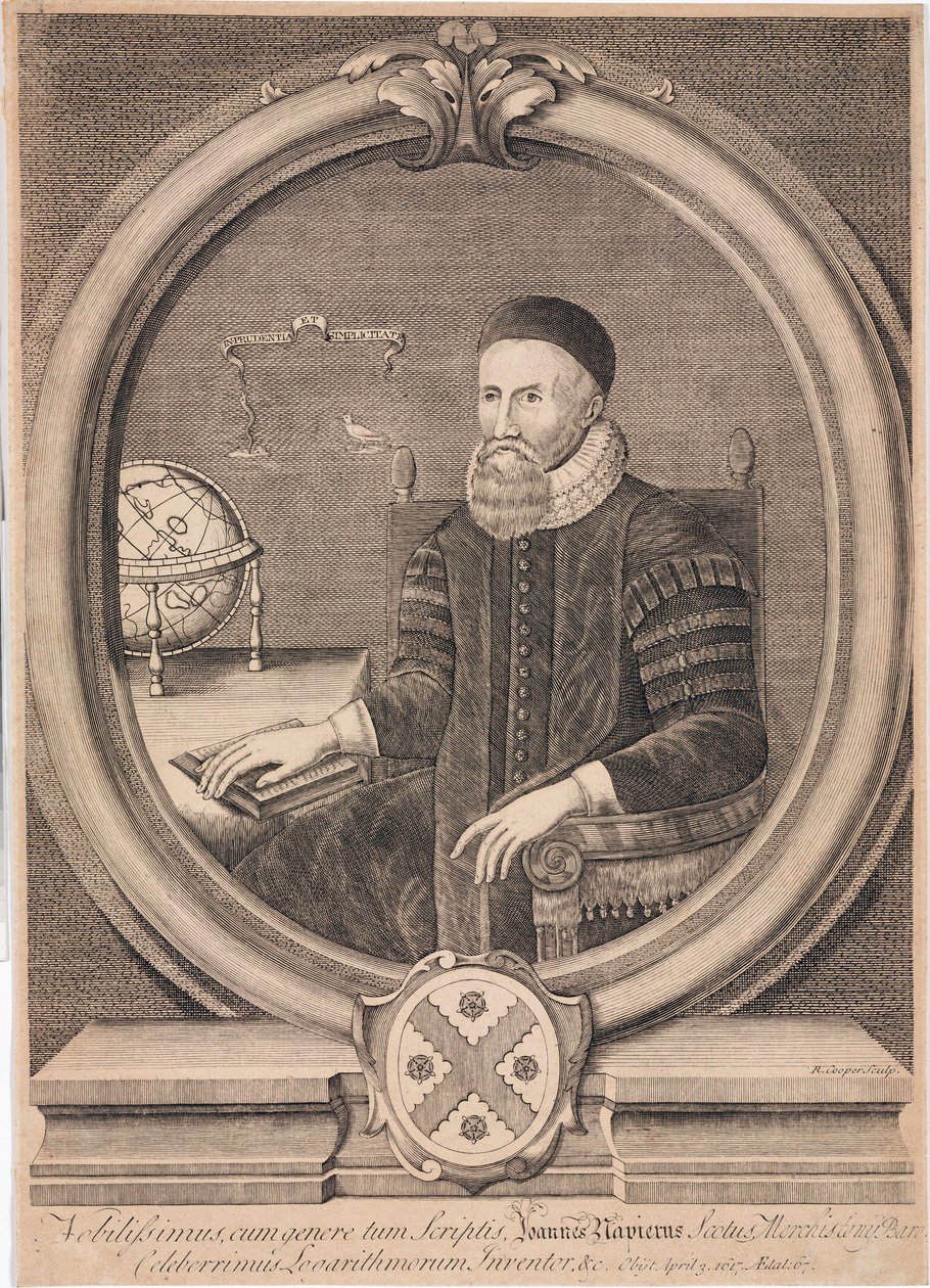 John Napier , skotsk matematiker, ca 1600 av Unbekannt