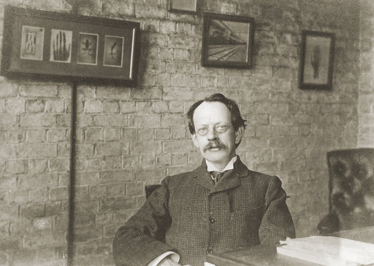 Joseph John Thomson , engelsk fysiker, ca 1900 av Unbekannter Künstler