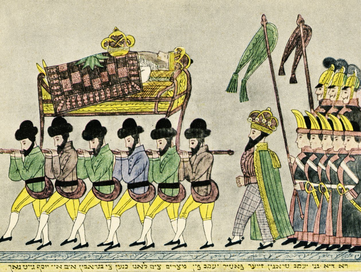 Josefs brødre bærer Jakob fra Egypt - Bibelen av Unbekannter Künstler