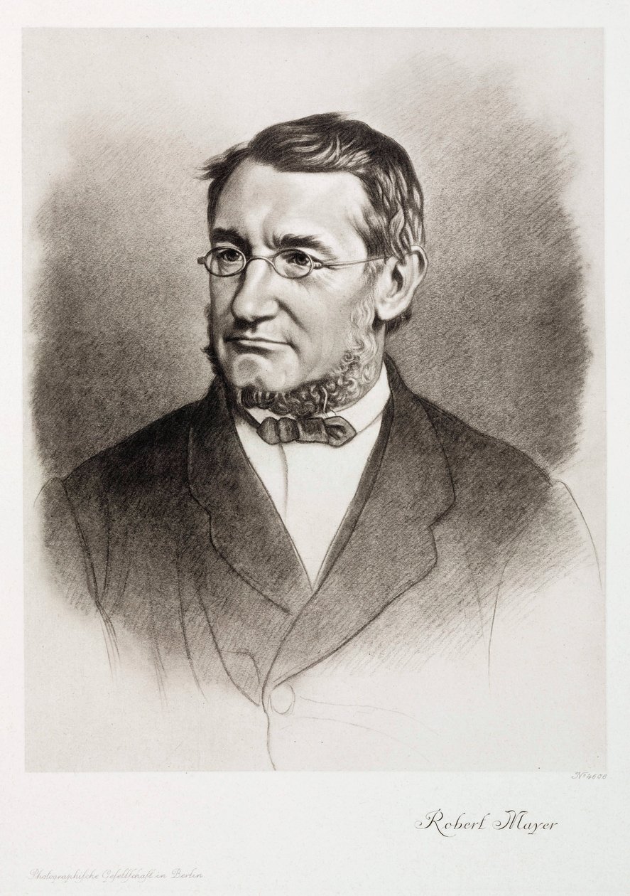 Julius Robert von Mayer , tysk fysiker, ca 1870-tallet av Unbekannt
