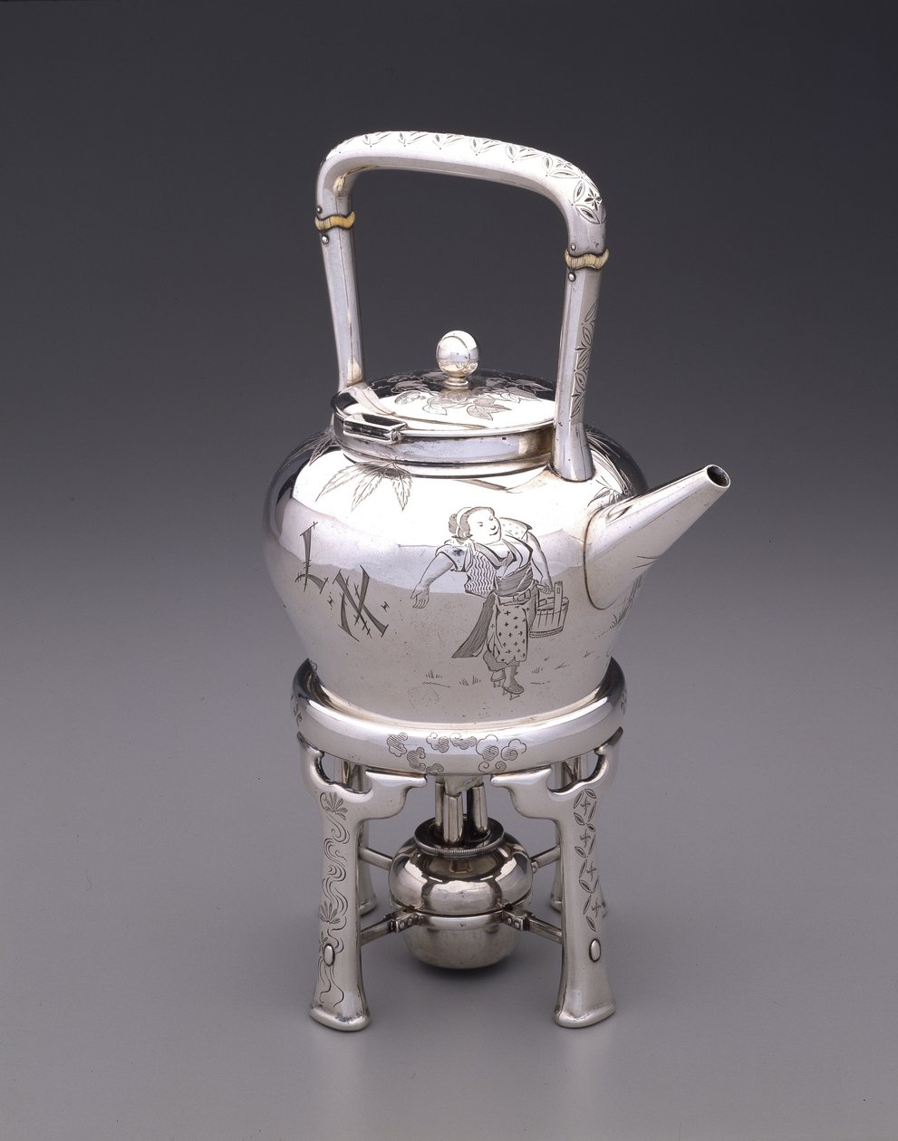 Kettle-on-Stand, 1879 av Unbekannt