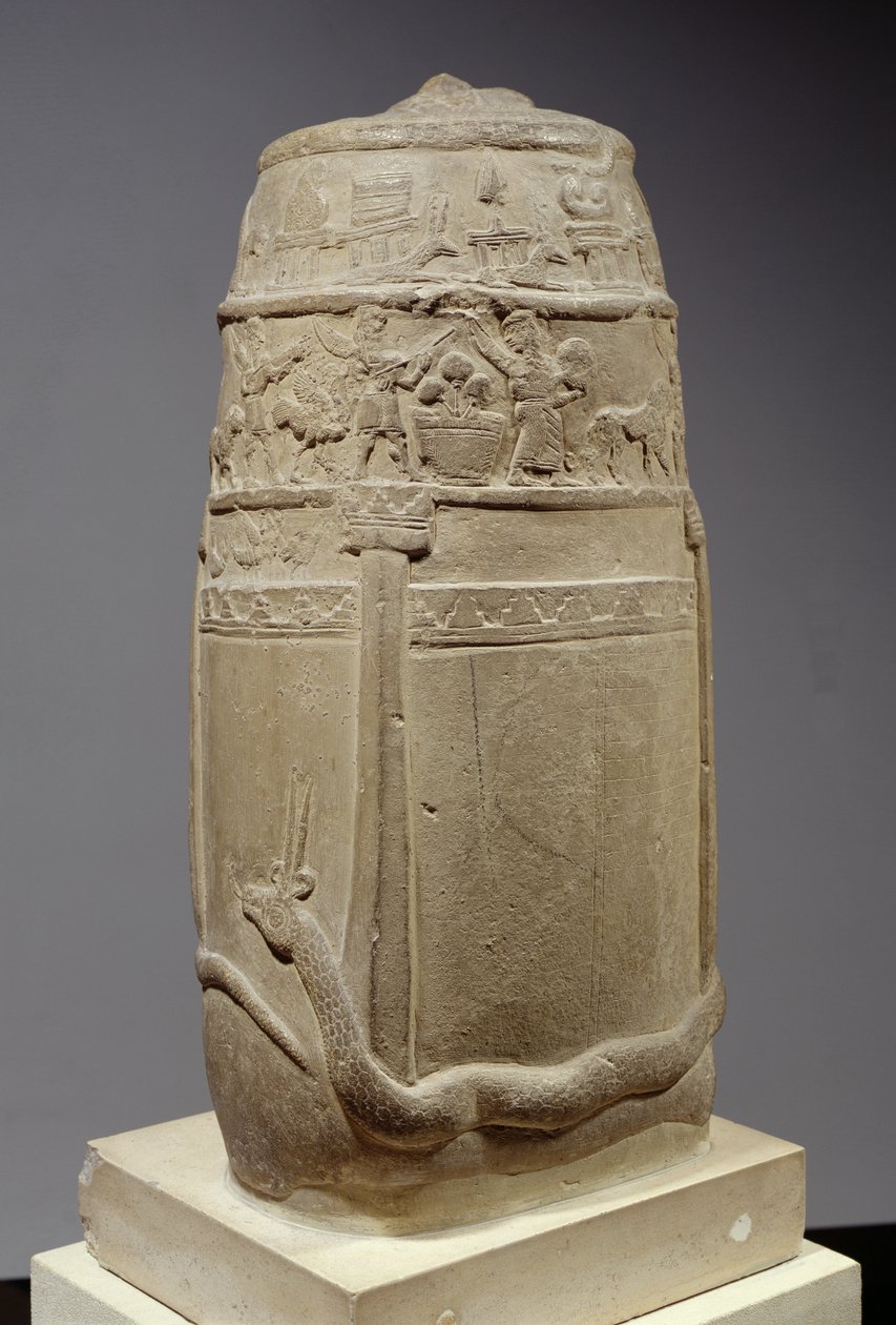 Kudurru, Kassite charter for tildeling av land, uferdig, ca. 1200 f.Kr. (kalkstein) av Unbekannt