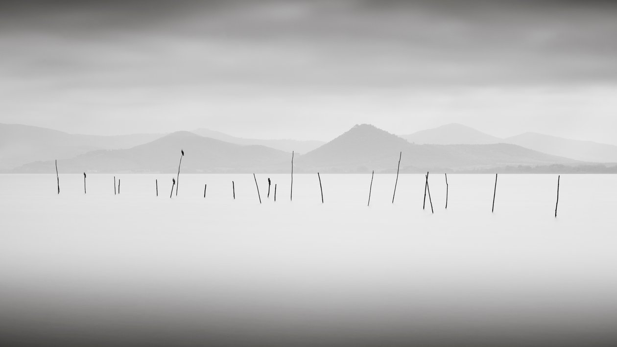 Trasimeno-sjøen, Umbria, Italia, 2015 (s/h-bilde) av Leopold Blonder