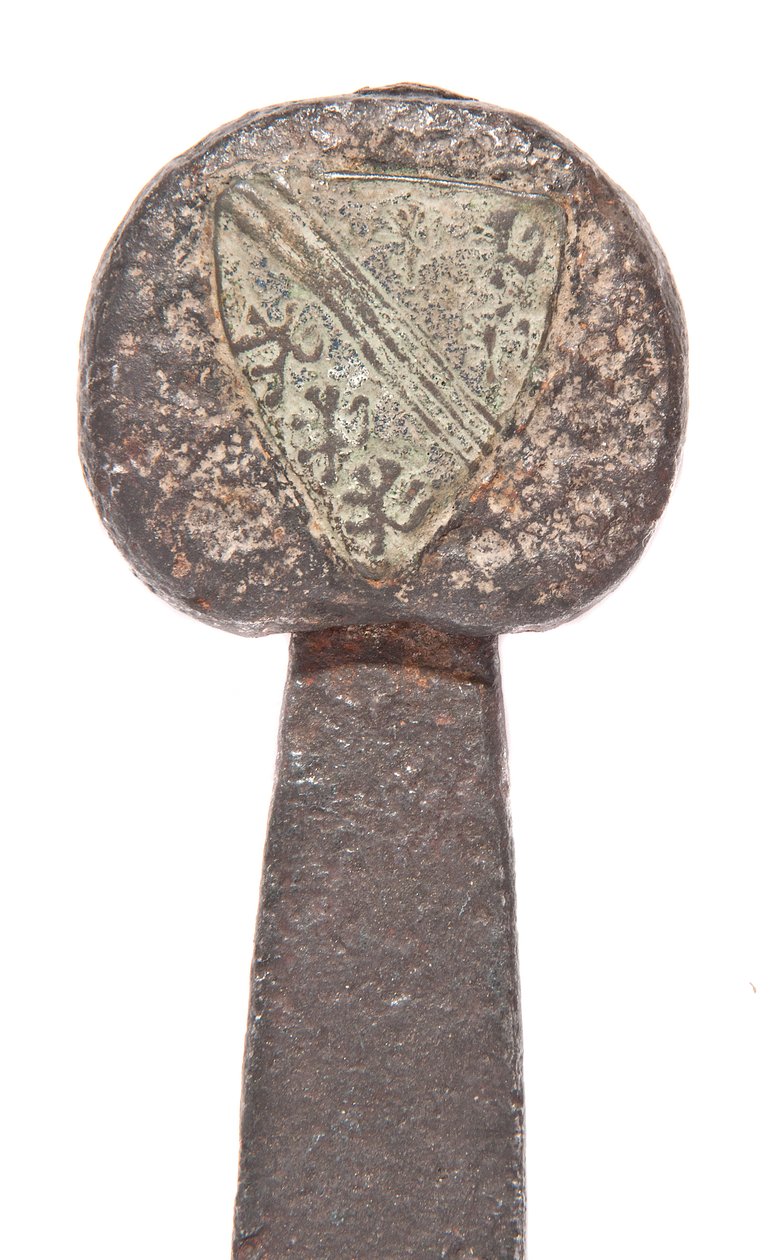 Senmiddelaldersk bredsverd, med tidligere vikingblad og bærende våpen til De Bohun-familien, Earls of Hereford og Essex, 11. - 14. århundre av Unbekannt
