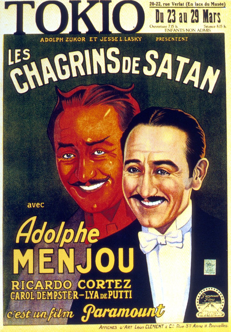 Les Sorrows de Satan The Sorrows of Satan av DWGriffith med Adolf Menjou 1926 av Unbekannt
