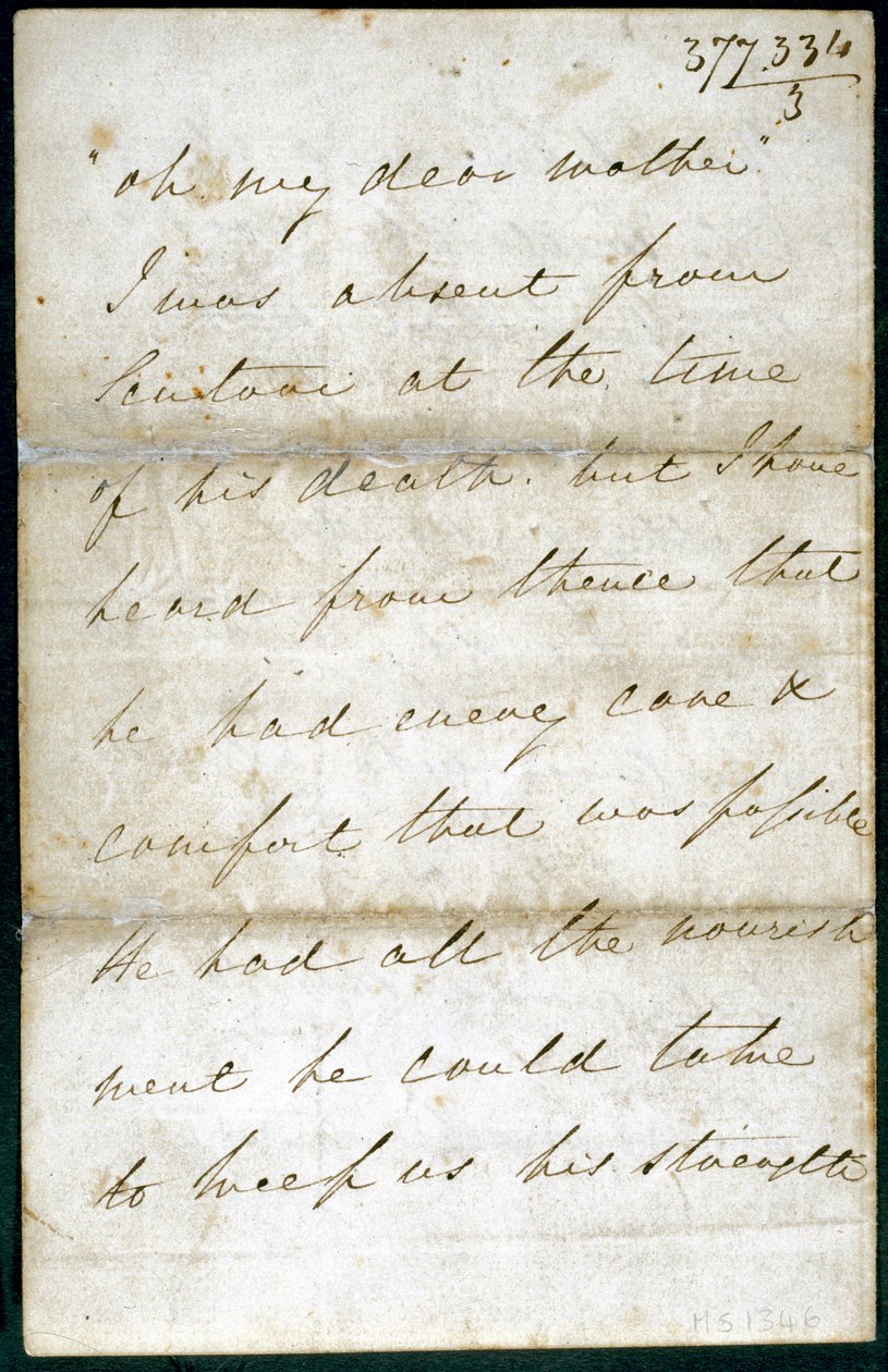 Brev fra Florence Nightingale, mai 1856 av Unbekannt