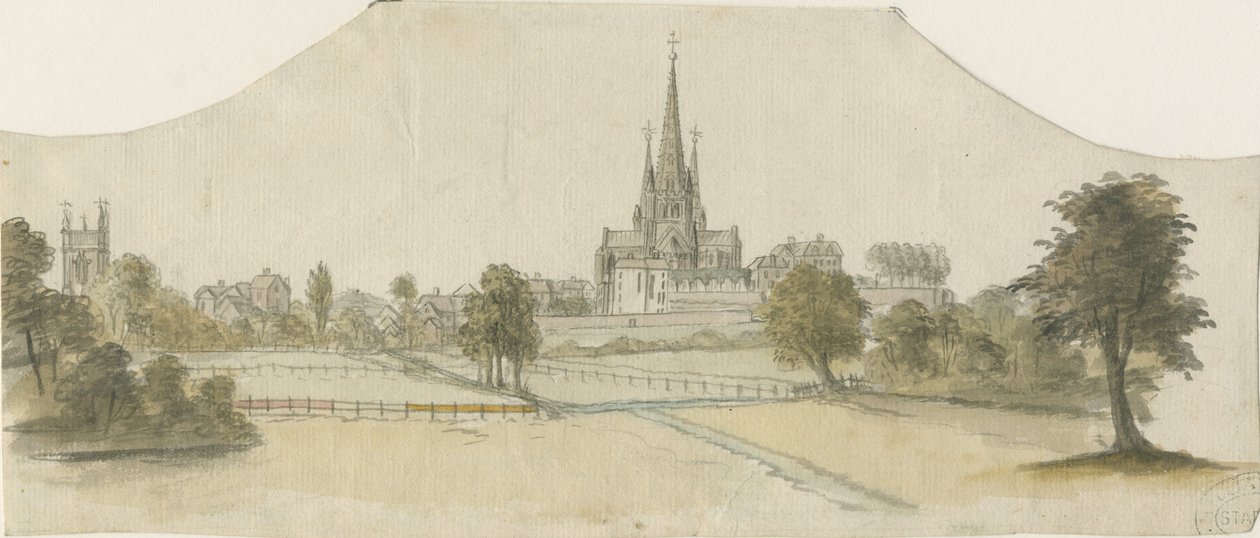 Lichfield Cathedral - East View av Unbekannt