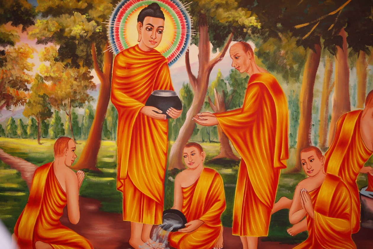 Livet til Buddha som sprer Dharma, Phnom Penh, Kambodsja av Unbekannt
