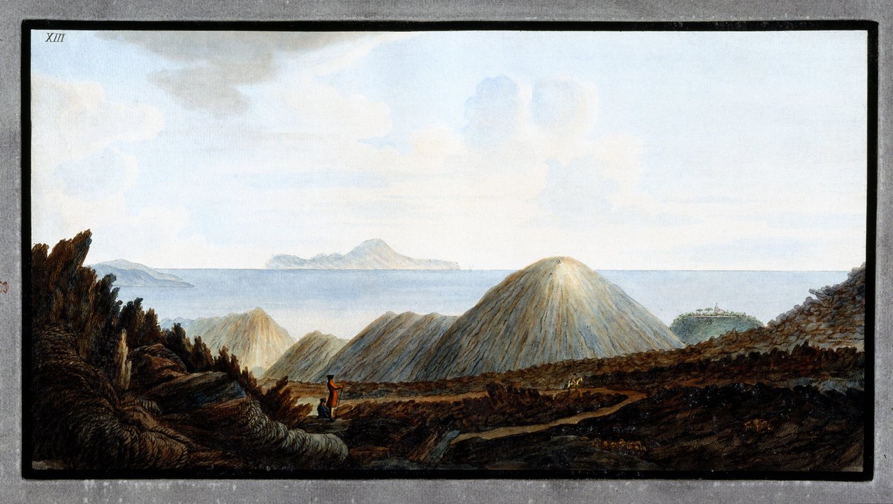 Små fjell under Vesuv, kongeriket Napoli av Unbekannter Künstler