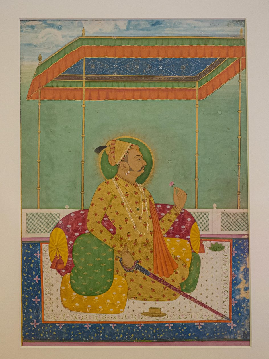 Maharaja Ajit Singh, Maleri, Mehrangarh Fort, Jodhpur, Rajasthan, India, Asia (bilde) av Unbekannter Künstler