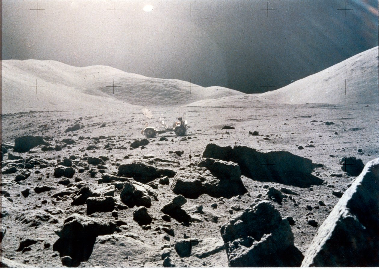 Manned Space Flight, USA, Apollo 15 Panoramautsikt over måneoverflaten, Apollo 15 av Unbekannt
