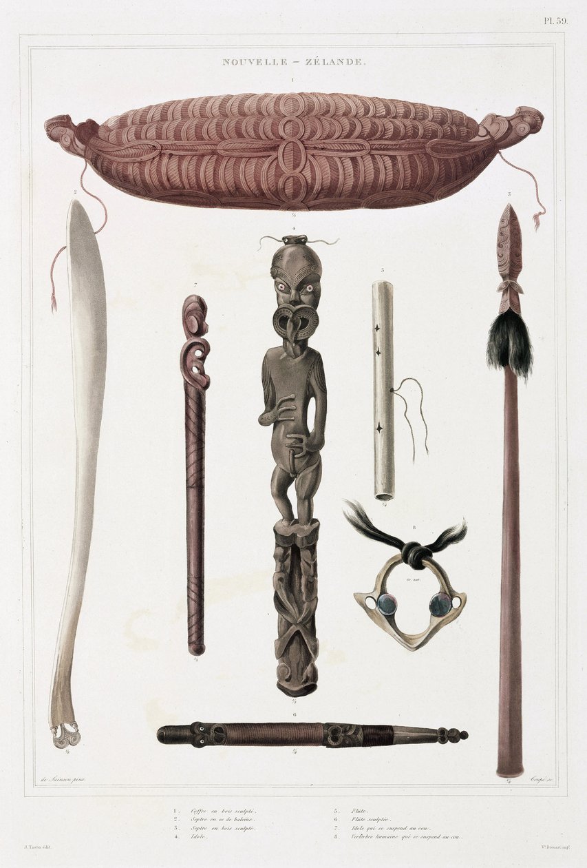 Maori-artefakter, New Zealand av Unbekannt