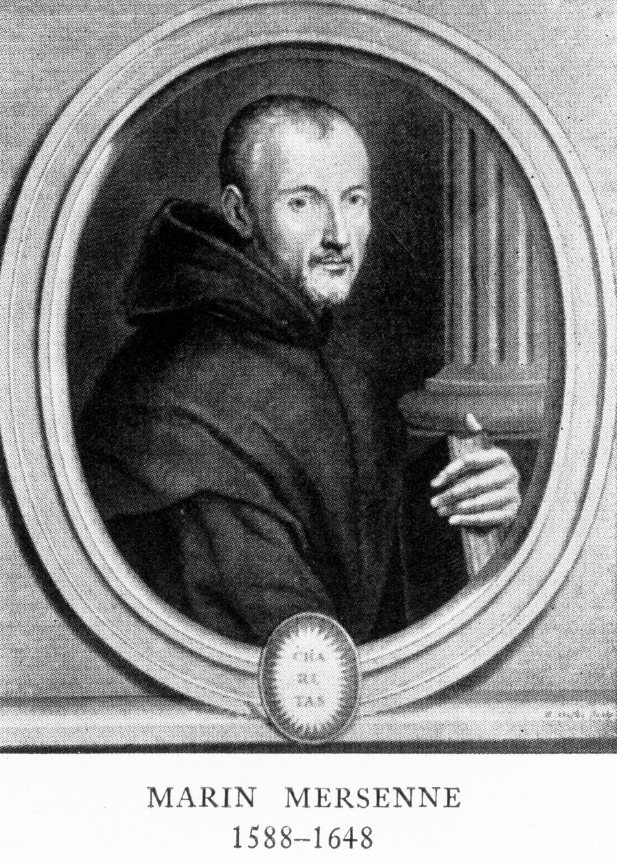 Marin Mersenne, fransk matematiker og vitenskapsmann, tidlig på 1600-tallet av Unbekannt