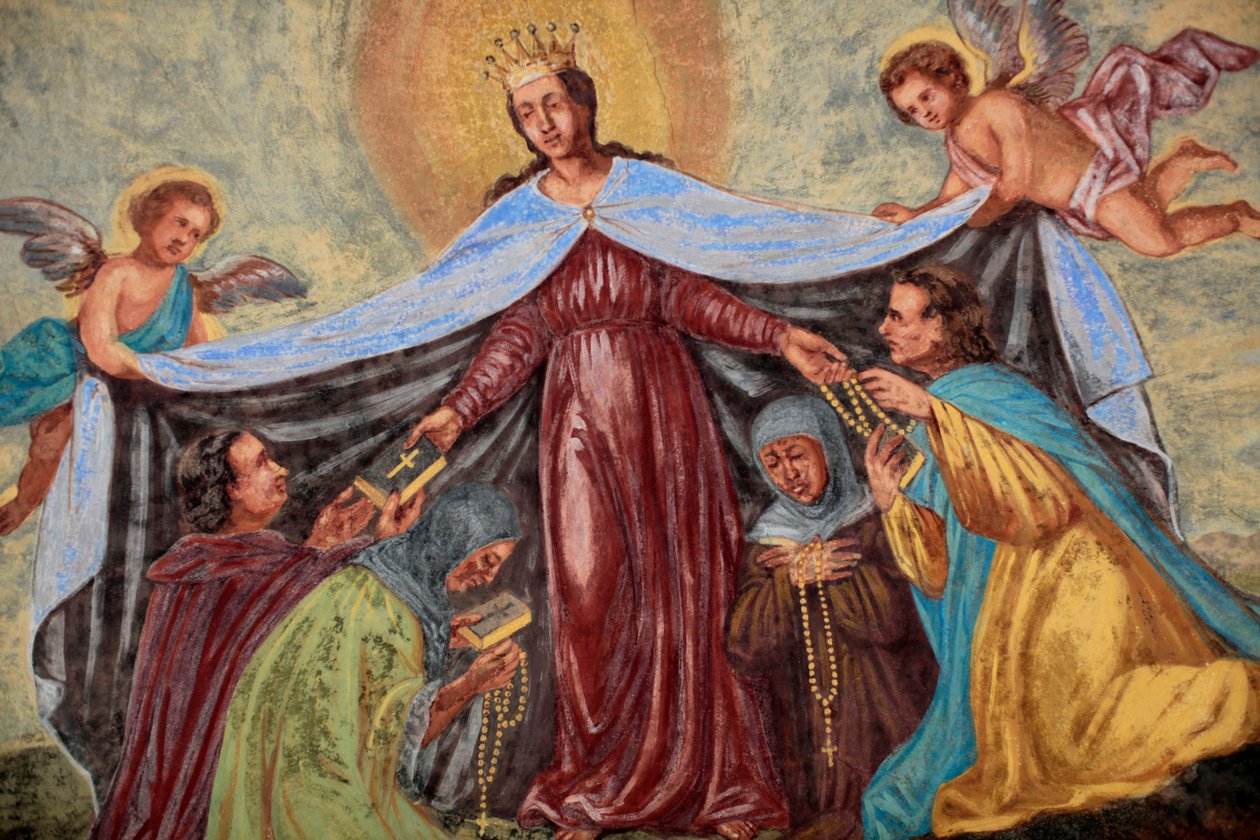 Mary fresco i Loreto kirke ; Praha Tsjekkia av Unbekannt