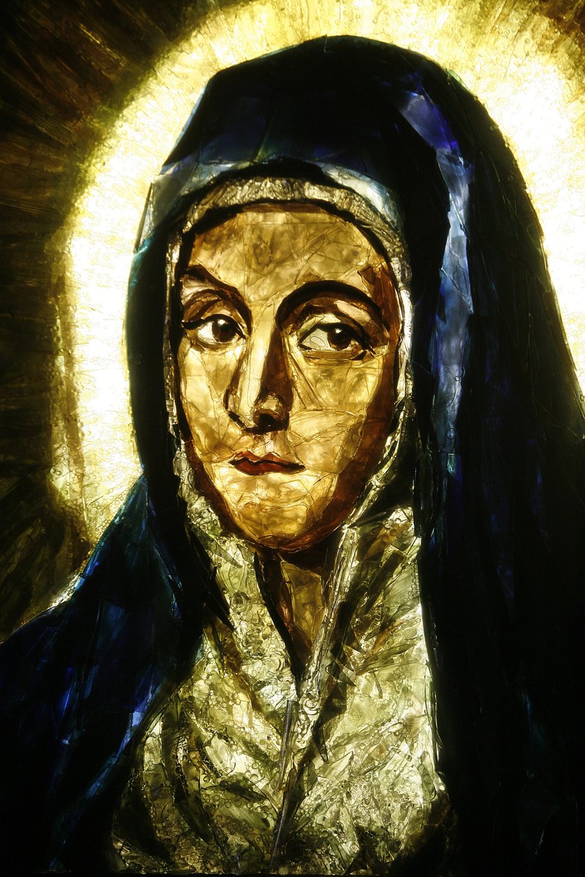 Mater Dolorosa (detalj) av El Greco, Lourdes, Frankrike av Unbekannt