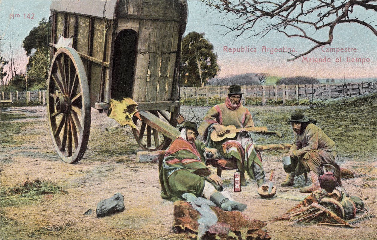 Matiando del Tiempo, Argentina, ca. 1910 (postkort) av Unbekannter Künstler