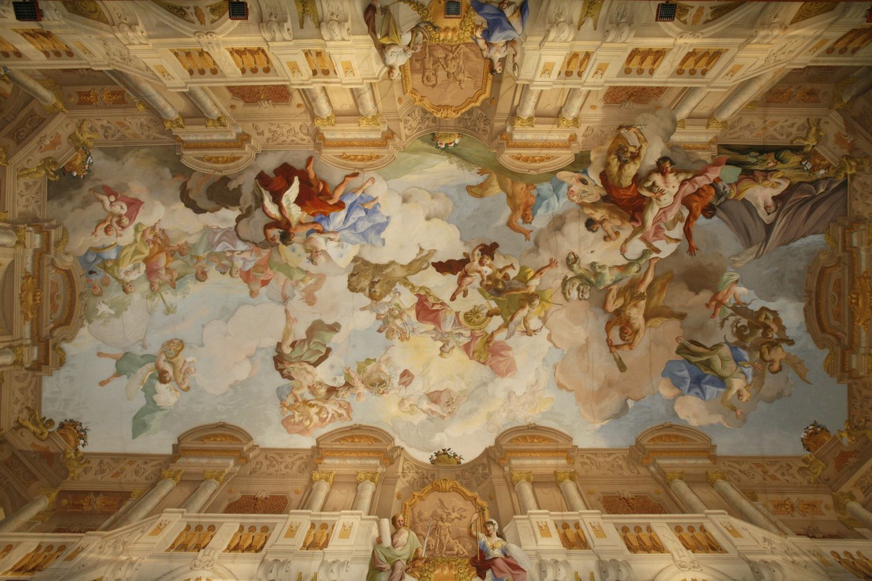 Melk abbey marmor room fresco, Melk, Østerrike av Unbekannt