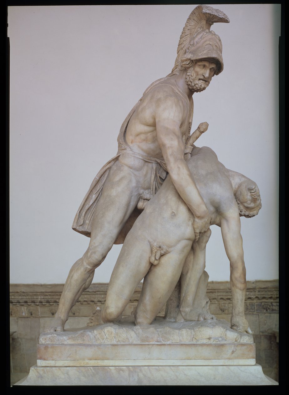 Menelaus støtter liket av Patroclus, romersk kopi av en gresk original av Unbekannt