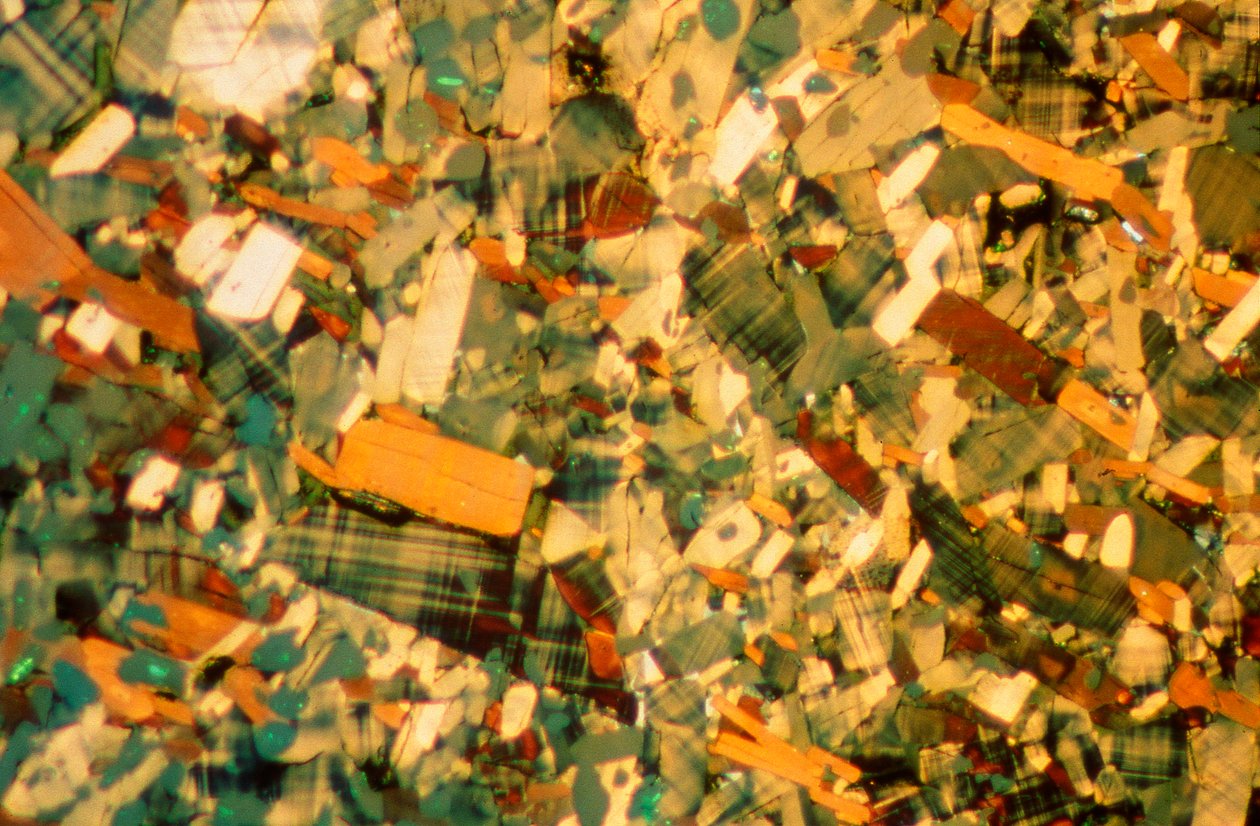 Mikrofotografier (lys) Yttrium barium kobberoksid, lysmikrofotografi av Unbekannter Künstler