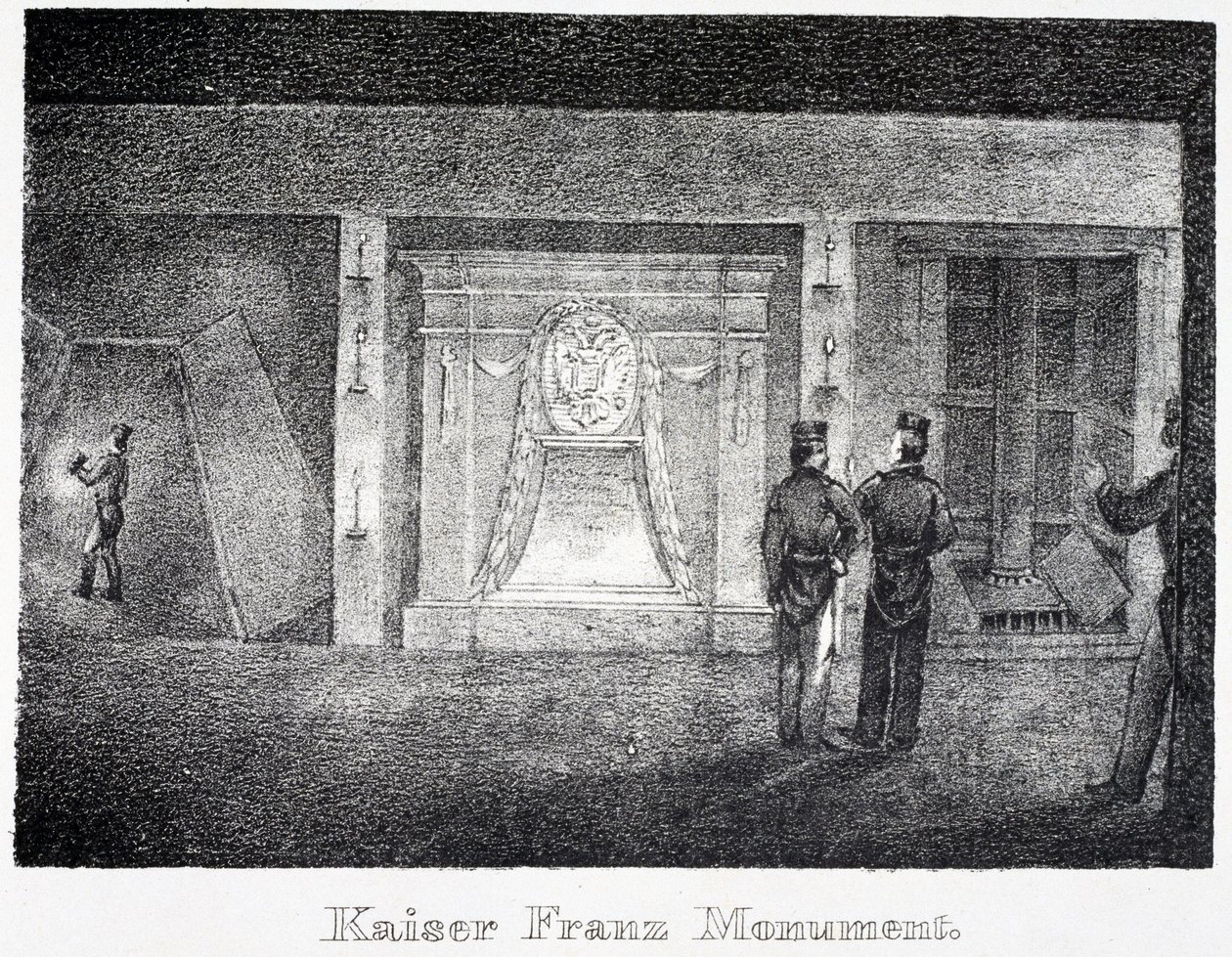 Saltgruve: Underjordisk monument til Kaiser Franz, ved inngangen til gruven, i Durrnburg, Østerrike av Unbekannt