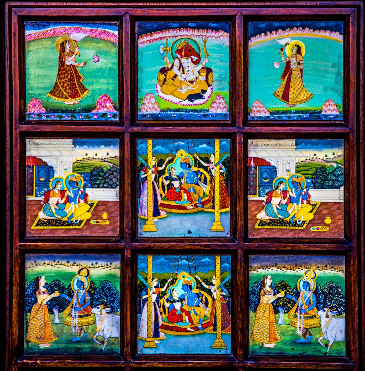 Miniatyrmaleri, kunst og håndverk i Rajasthan, Rajasthan, India, Asia (bilde) av Unbekannter Künstler