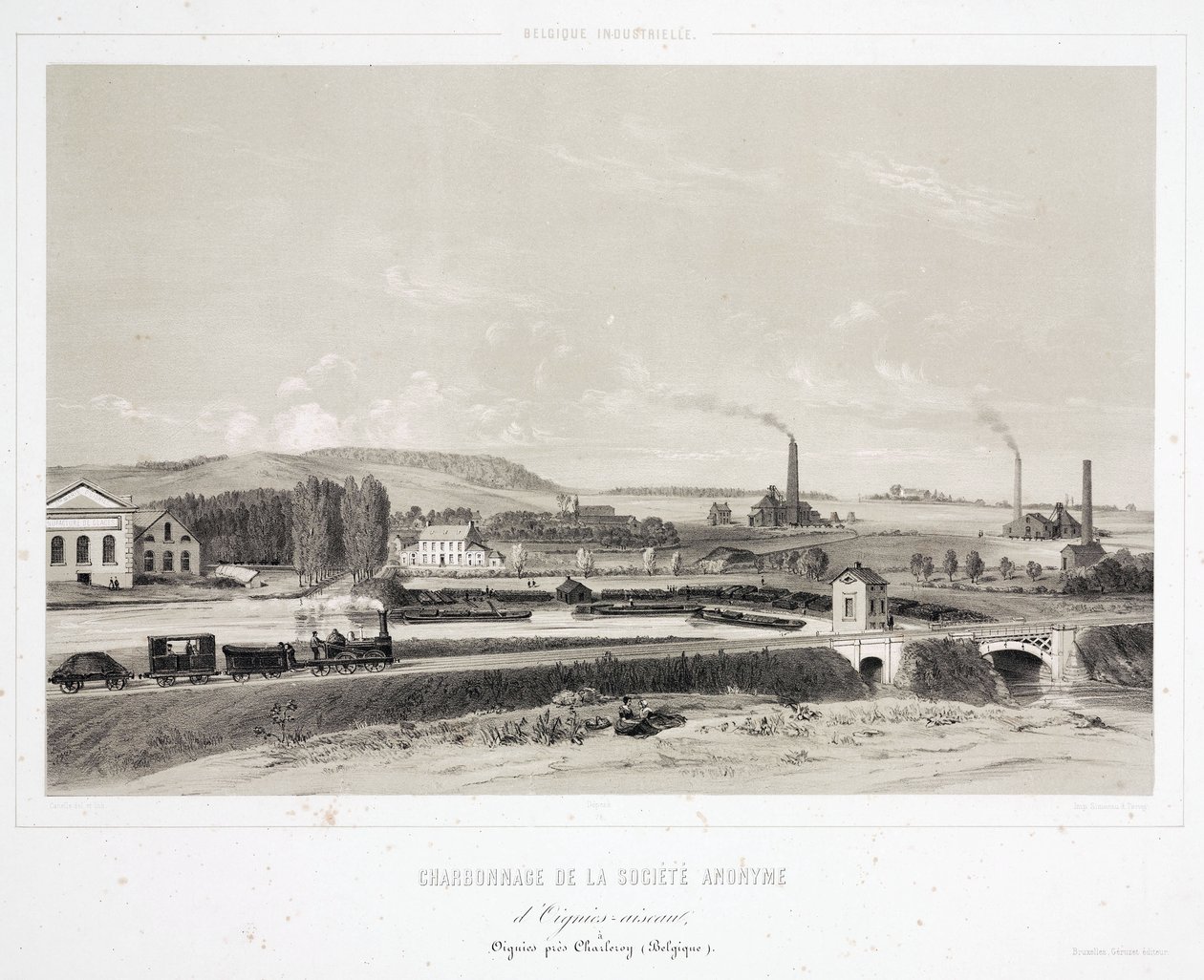Gruvedrift, Coal D'Oignies aiscau Coalmining Company, Belgia av Unbekannt