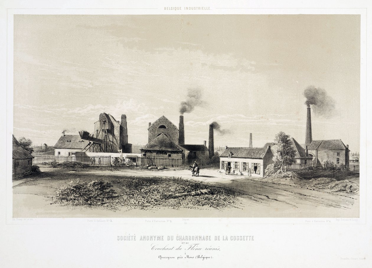 Gruvedrift, Coal De la Cossette Coalmining Company, Belgia av Unbekannt