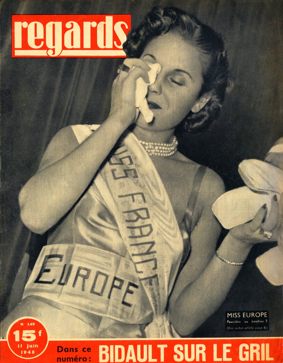 Frøken Frankrike 1948 (presse) av Unbekannt