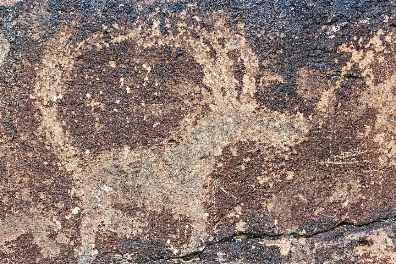 Mongolia, Gobi-ørkenen, berggravering av Benjamin Baud