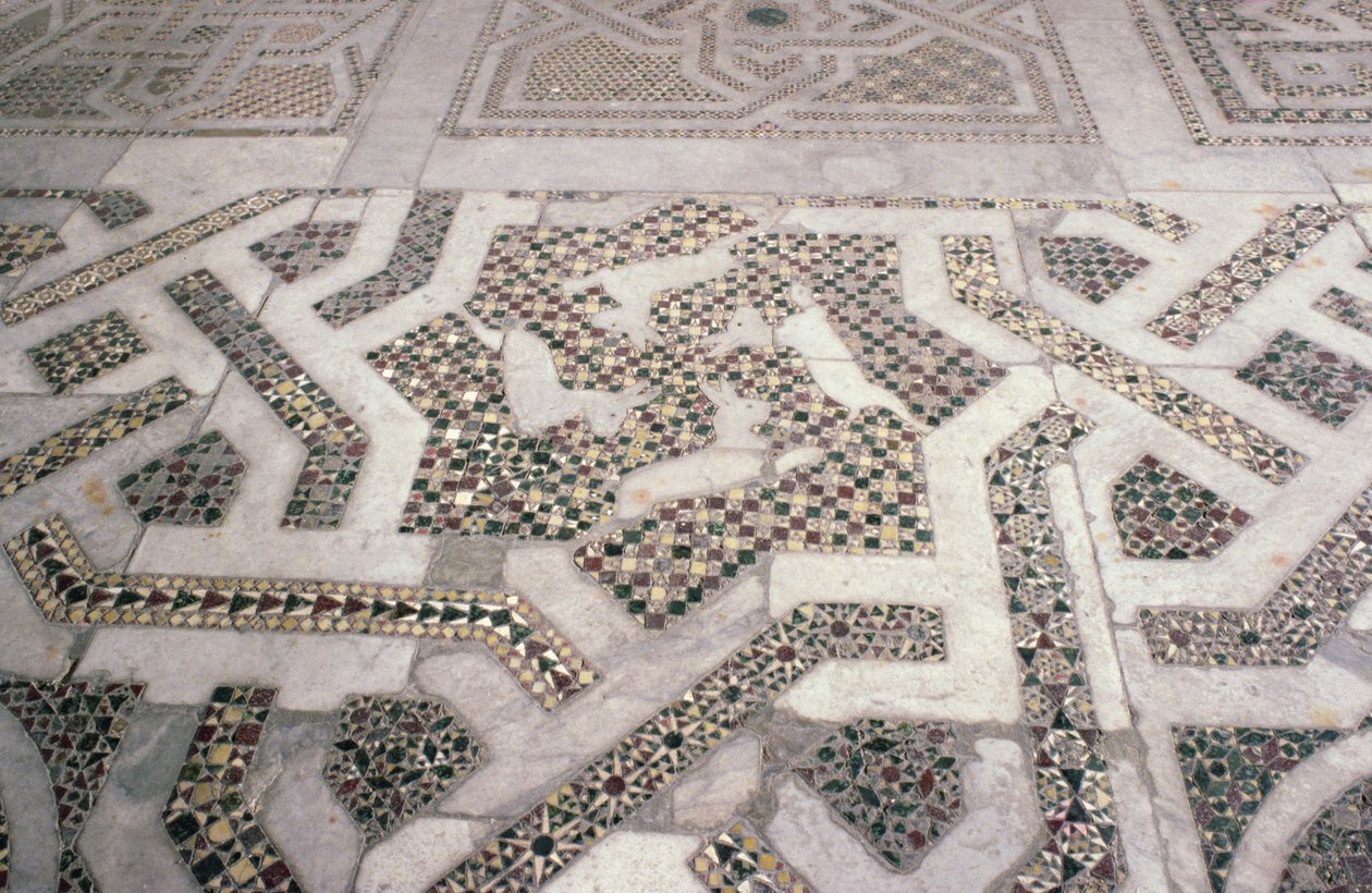 Mosaikkgulv i Monreale-katedralen, Sicilia (bilde) av Unbekannt