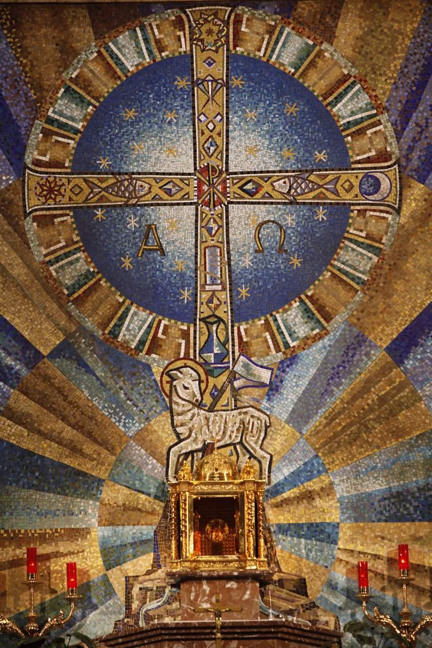 Mosaikk i basilikaen til Jesus av Medinaceli Madrid Spania av Unbekannt