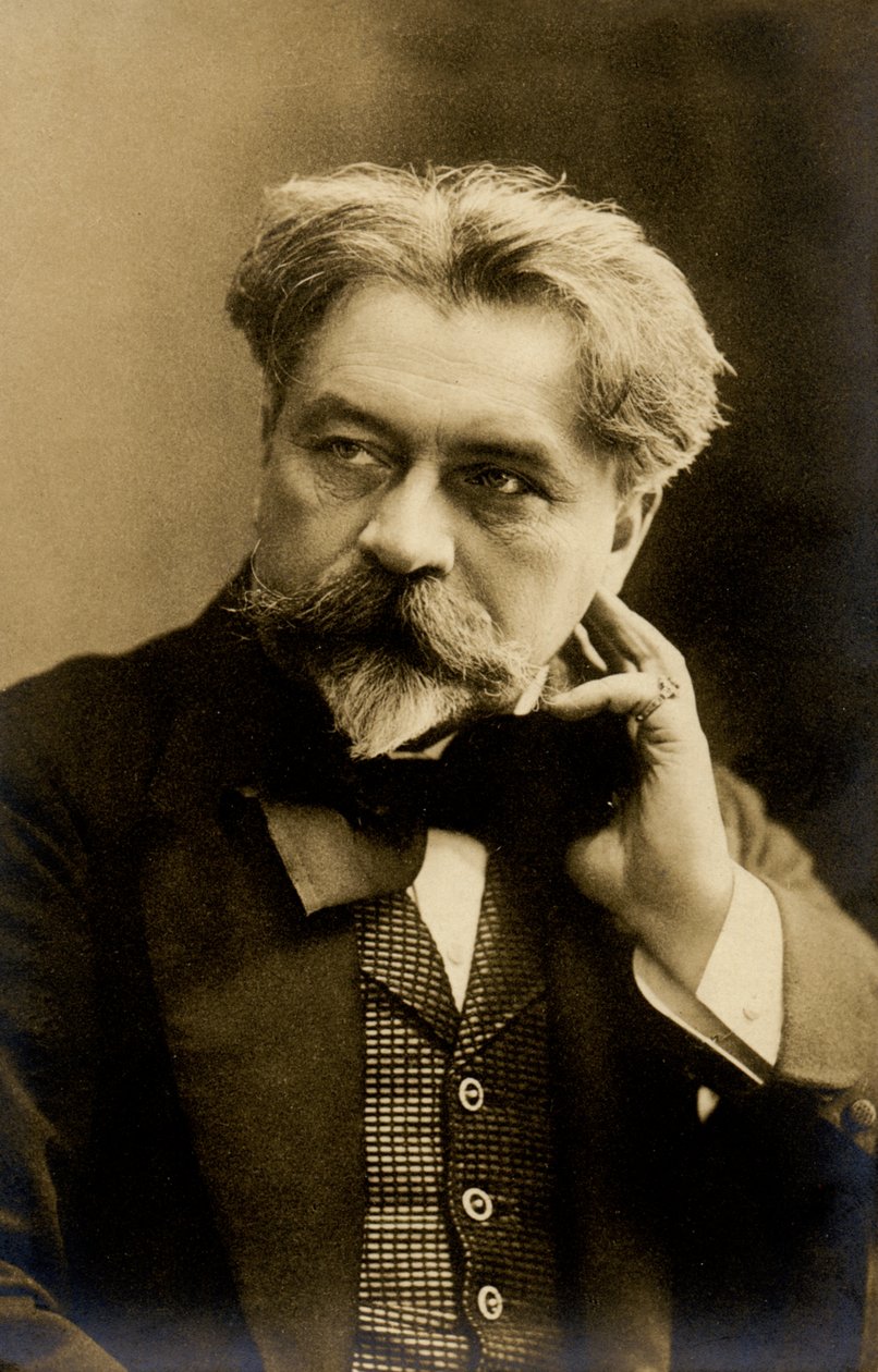 Musikk. Den ungarske dirigenten Arthur Nikisch. Foto, Tyskland, ca. 1900 (postkort) av Unbekannter Künstler