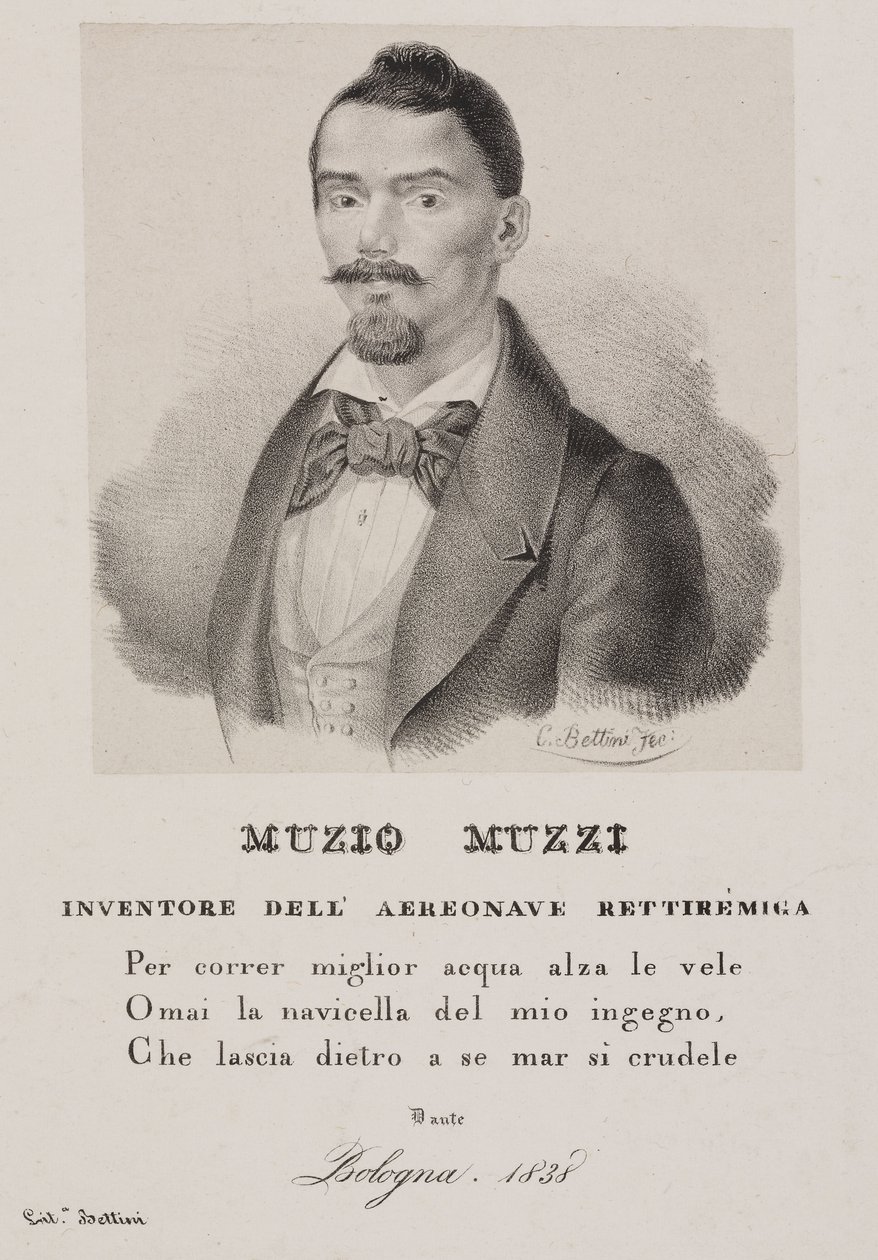 Muzio Muzzi, italiensk ballongfarer av Unbekannt