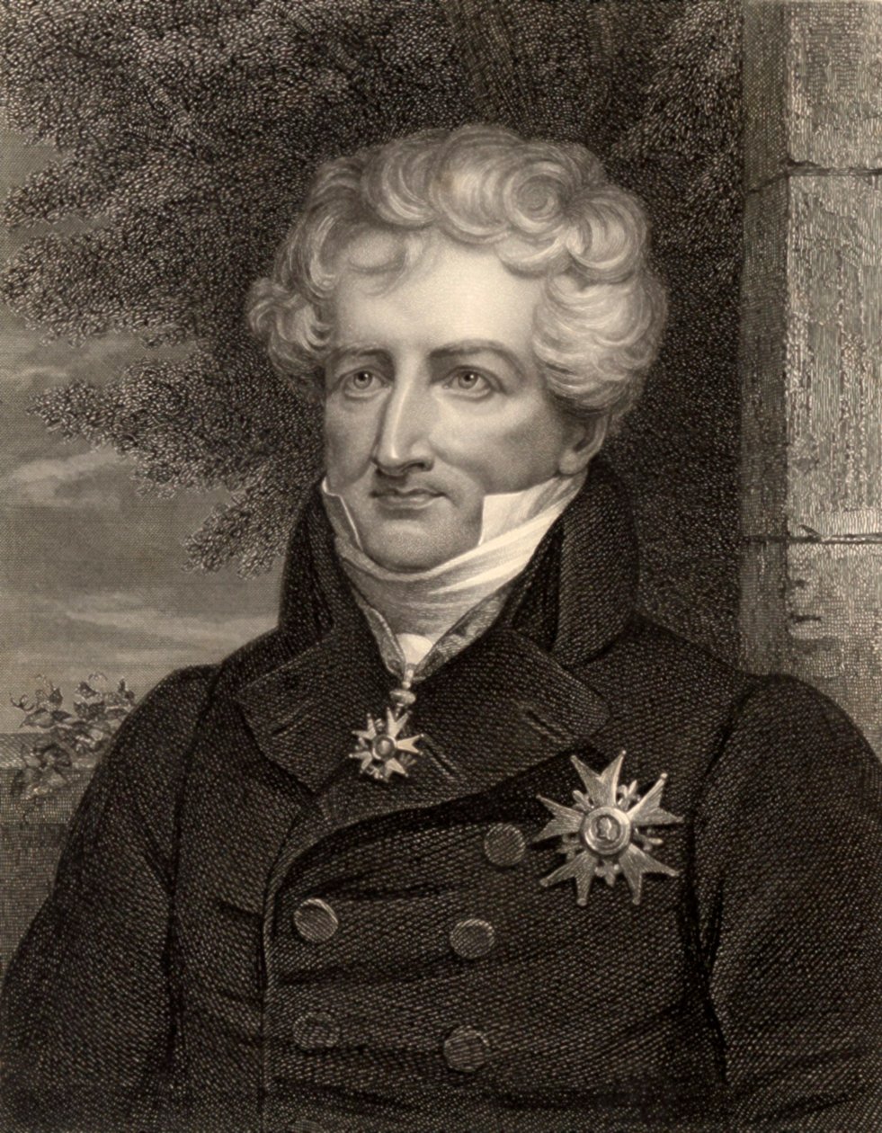 Naturforsker Georges Cuvier, Paris, Frankrike, ca. 1810 (s/hvitt-bilde) av Unbekannt