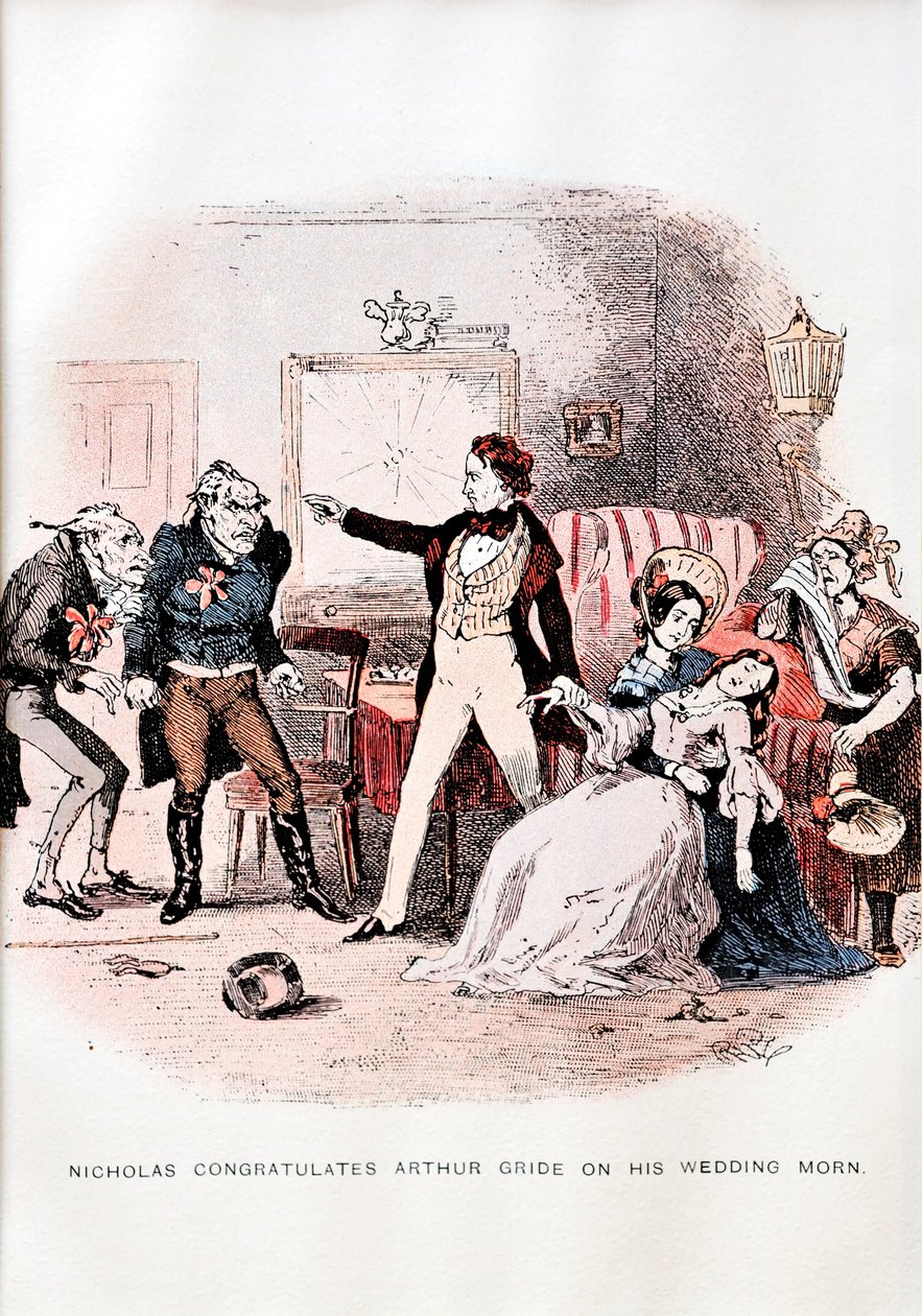 Nicholas Nickleby av C. Dickens - illustrasjon av Unbekannt