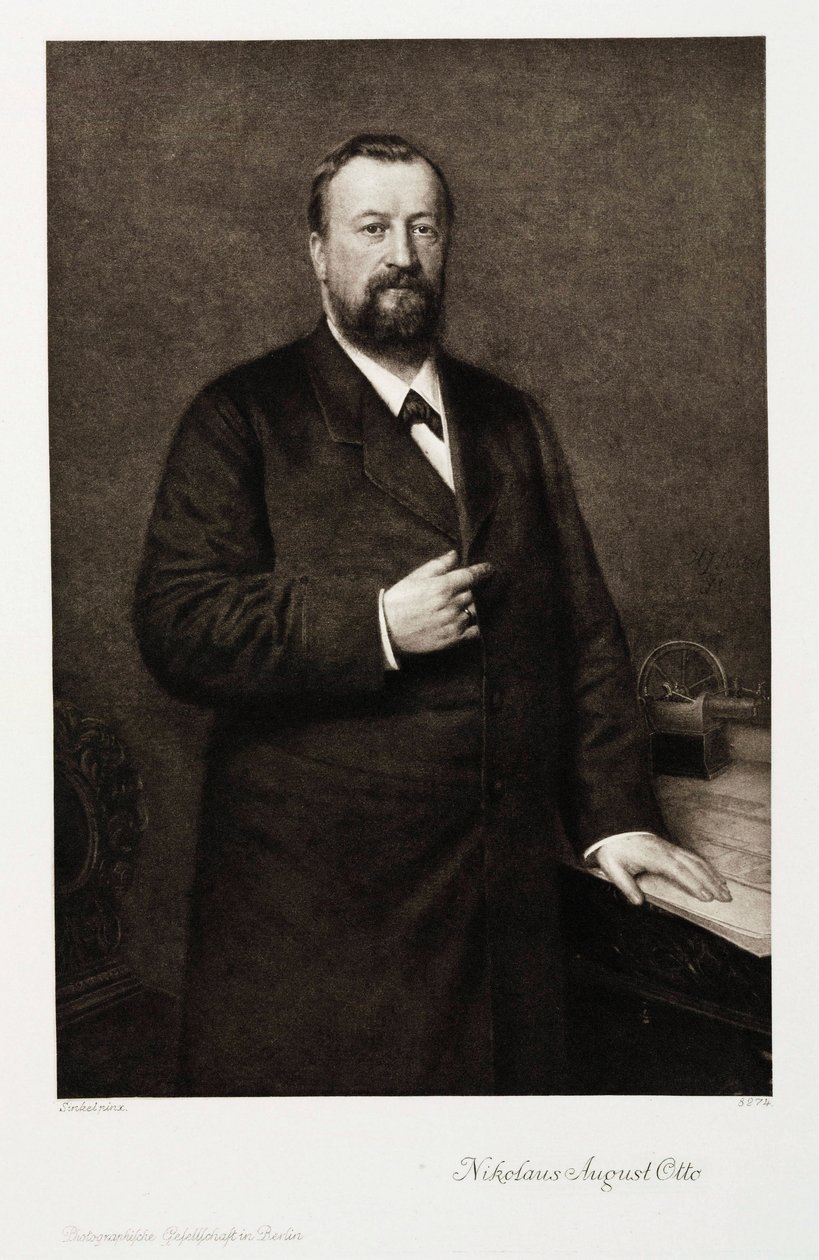 Nikolaus August Otto, tysk ingeniør, ca 1870-årene av Unbekannt