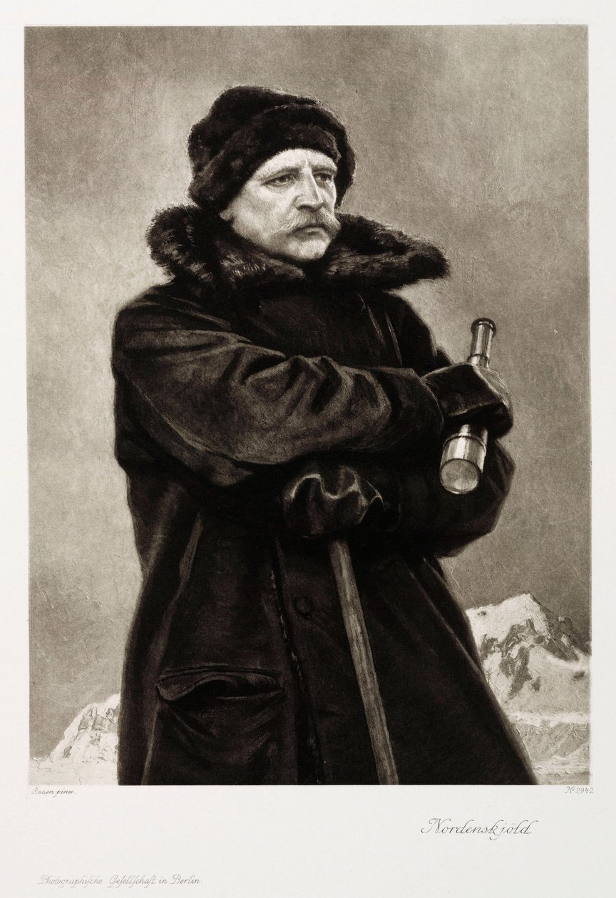 Nils Adolf Erik Nordenskjold, svensk geolog og arktisk oppdagelsesreisende, ca 1880-tallet av Unbekannt