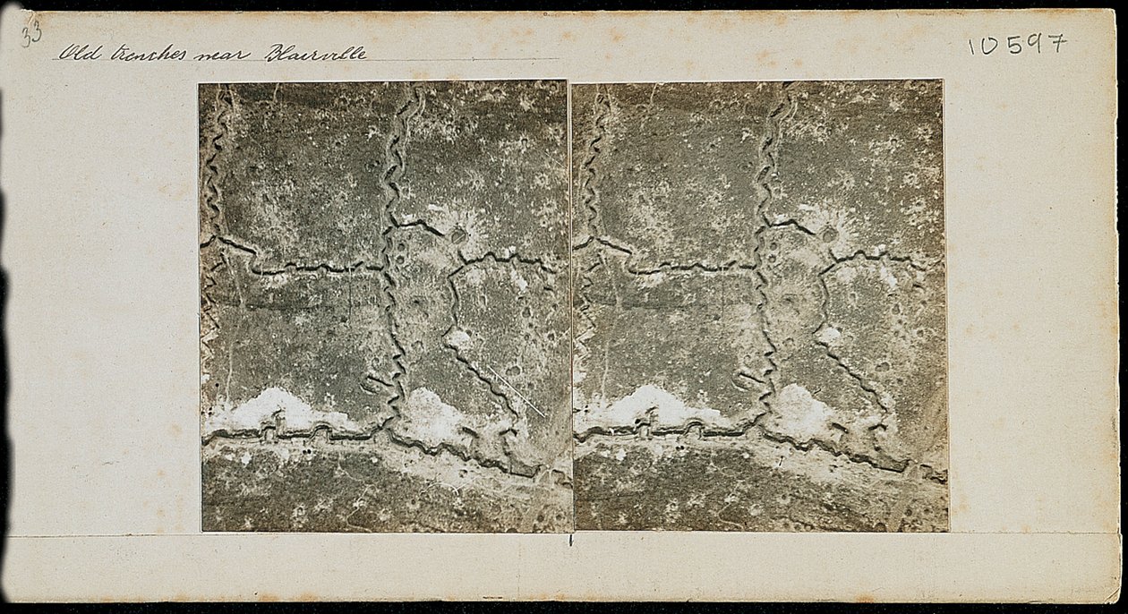 Gamle skyttergraver nær Blairville, Frankrike, ca 1917-1918 av Unbekannt