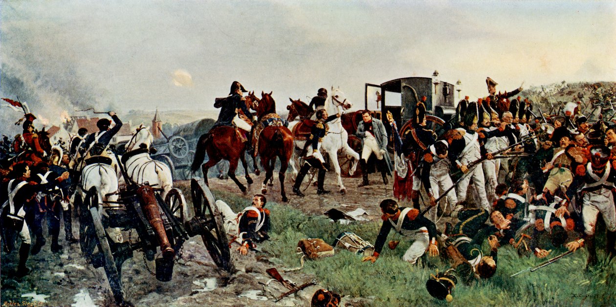 På kvelden slaget ved Waterloo av Unbekannter Künstler