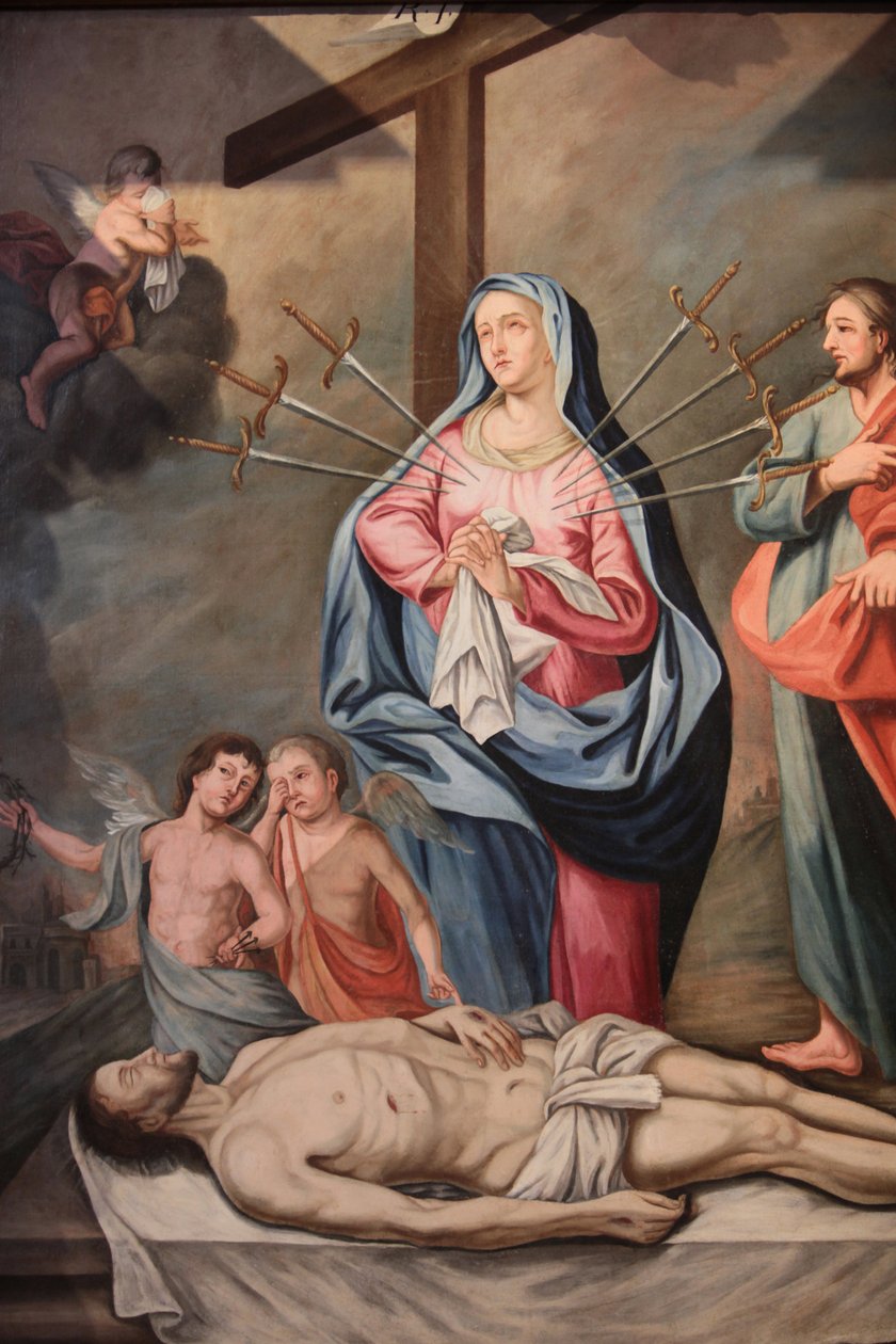 Vår Frue av Assumpsjon kirke. Marys syv sorger Cordon Frankrike av Unbekannt