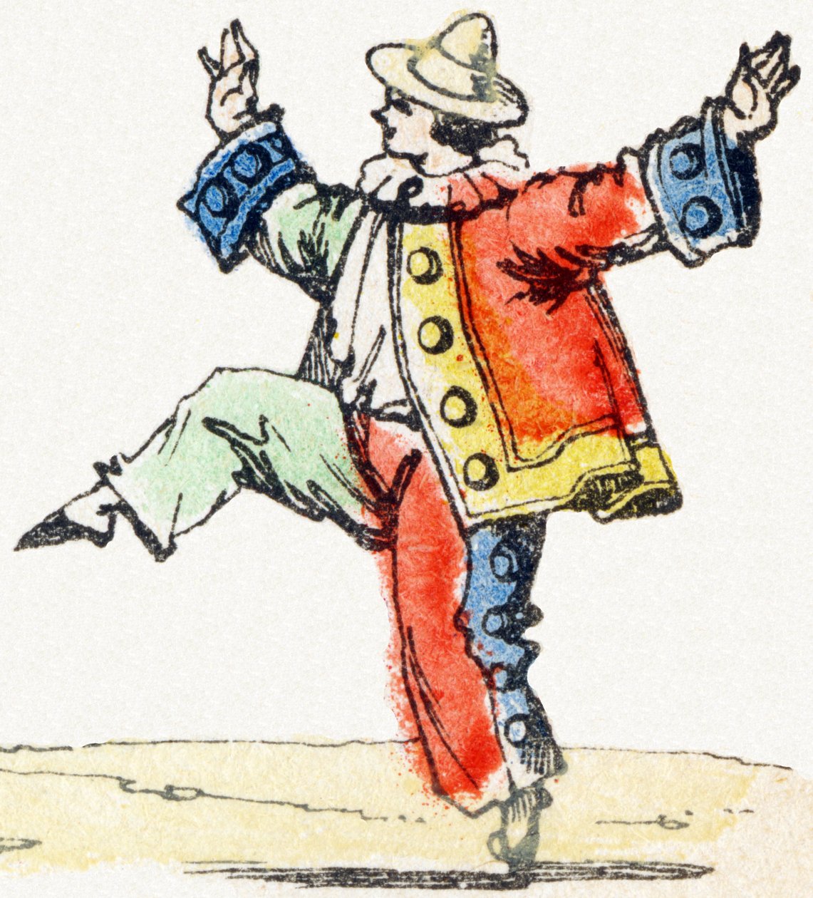 P - Pierrot - Child Entertainment Alphabet ca. 1890 (litografi) av Unbekannt
