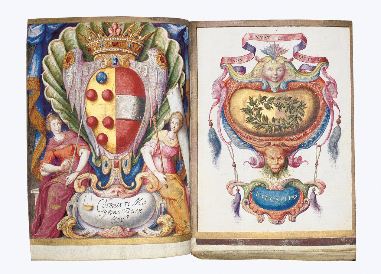 Sider fra albumet Amicorum av Philipp Hainhofer, 1596-1633 av Unbekannt