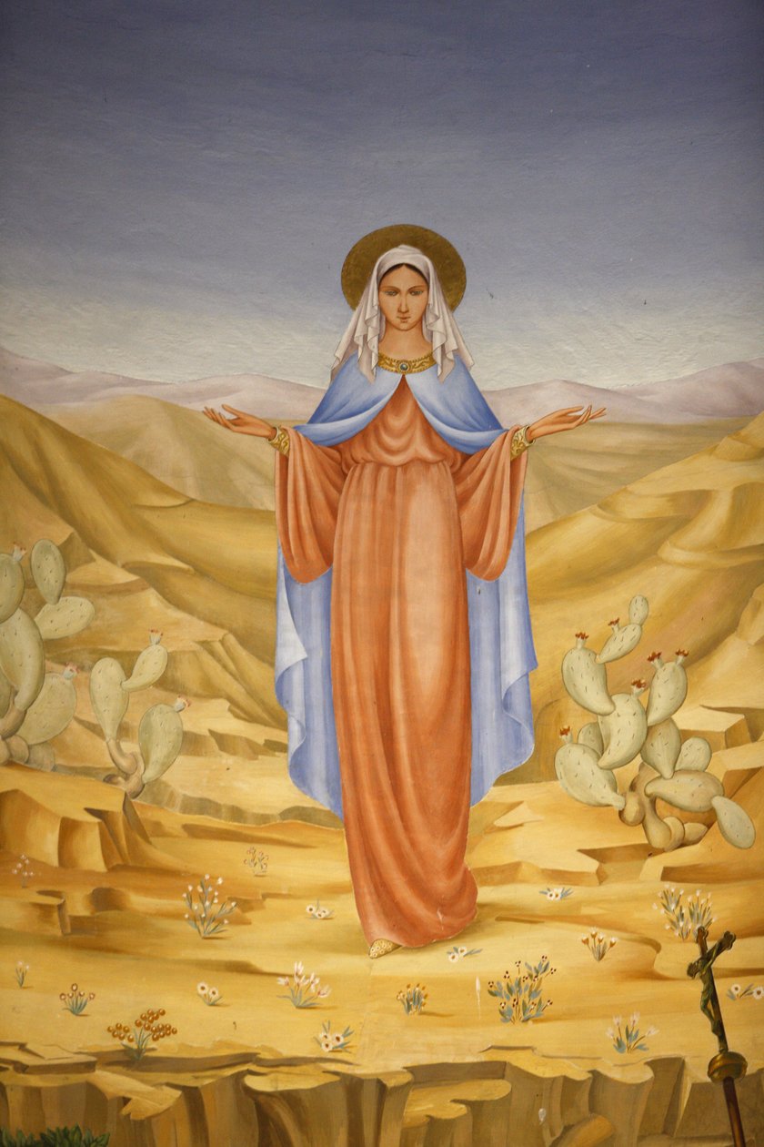 Maleri i visitasjonskirken i Ein Kerem: Jomfru Maria i det hellige land, Ein Kerem, Israel av Unbekannt