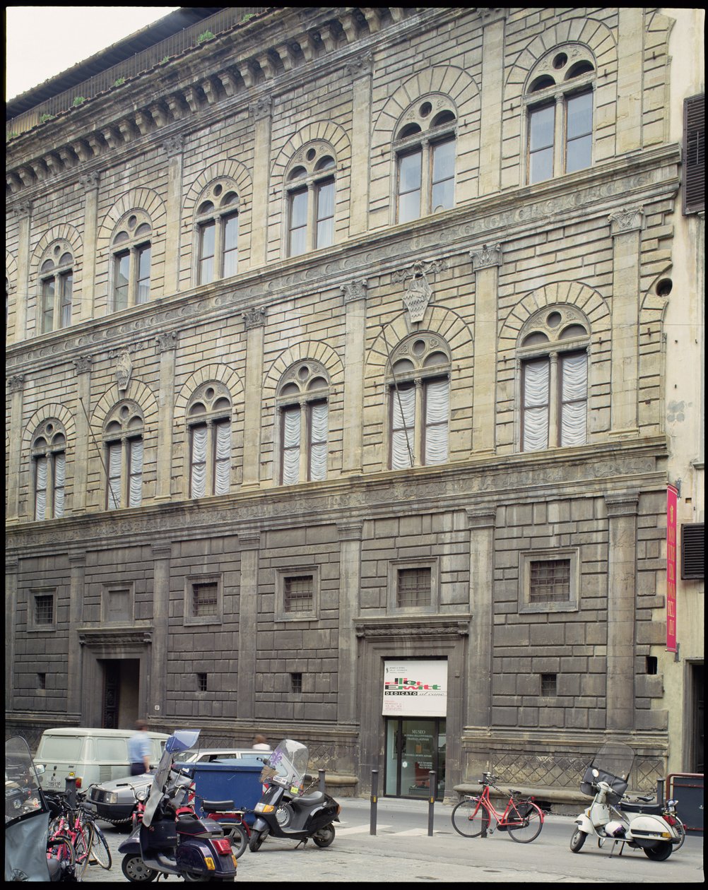 Palazzo Rucellai, Firenze, bygget 1446-51 (bilde) av Unbekannt