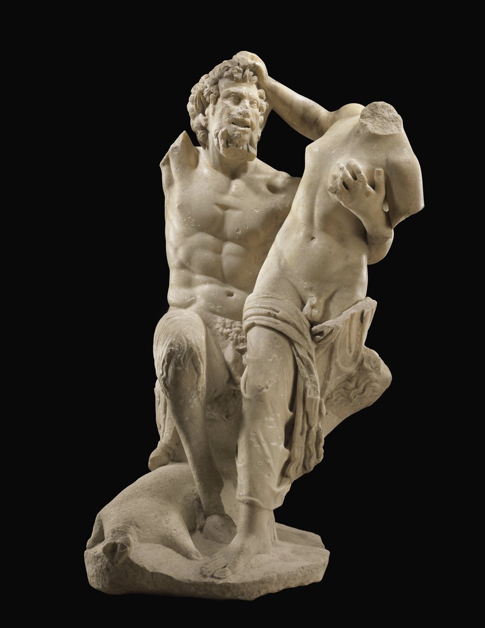 Pan og Hermafroditt, ca. 1. århundre e.Kr av Unbekannt