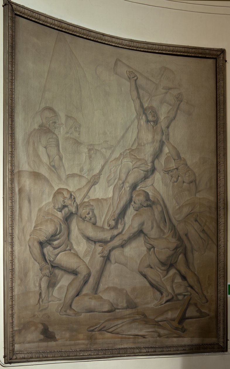Sognekirke (L'Eglise Saint Julien). Interiør. Koret. av Unbekannter Künstler
