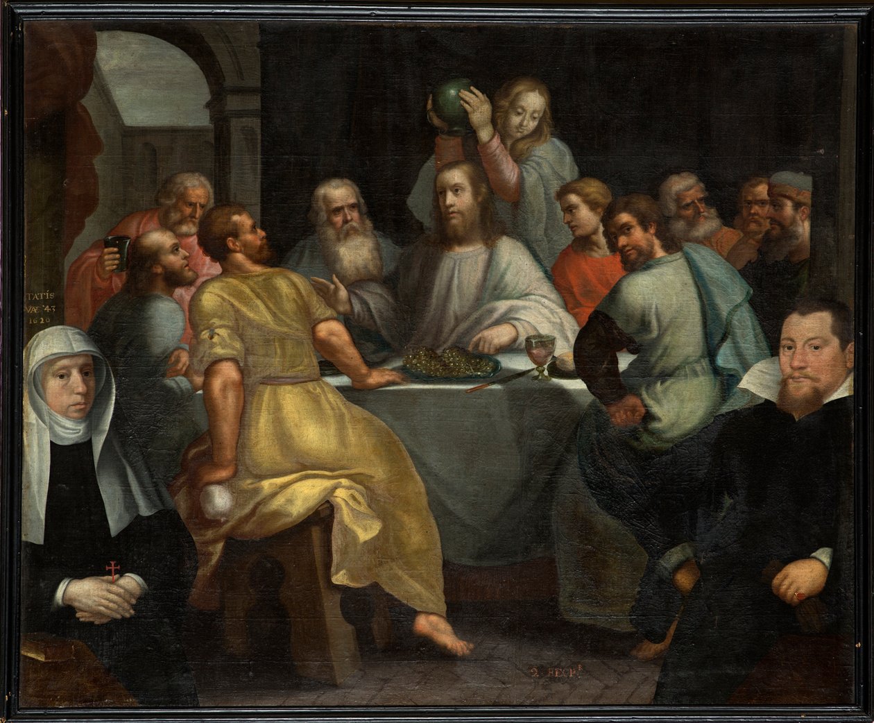 Sognekirke (Saint Julien kirke). Interiør. Maleri. av Unbekannter Künstler